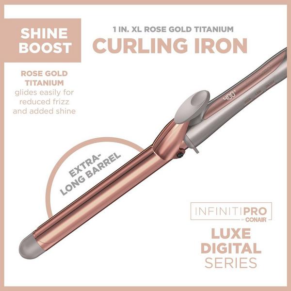 Conair XL Luxe Digital Series by Conair Rose Gold Titanium Curling Iron #5
