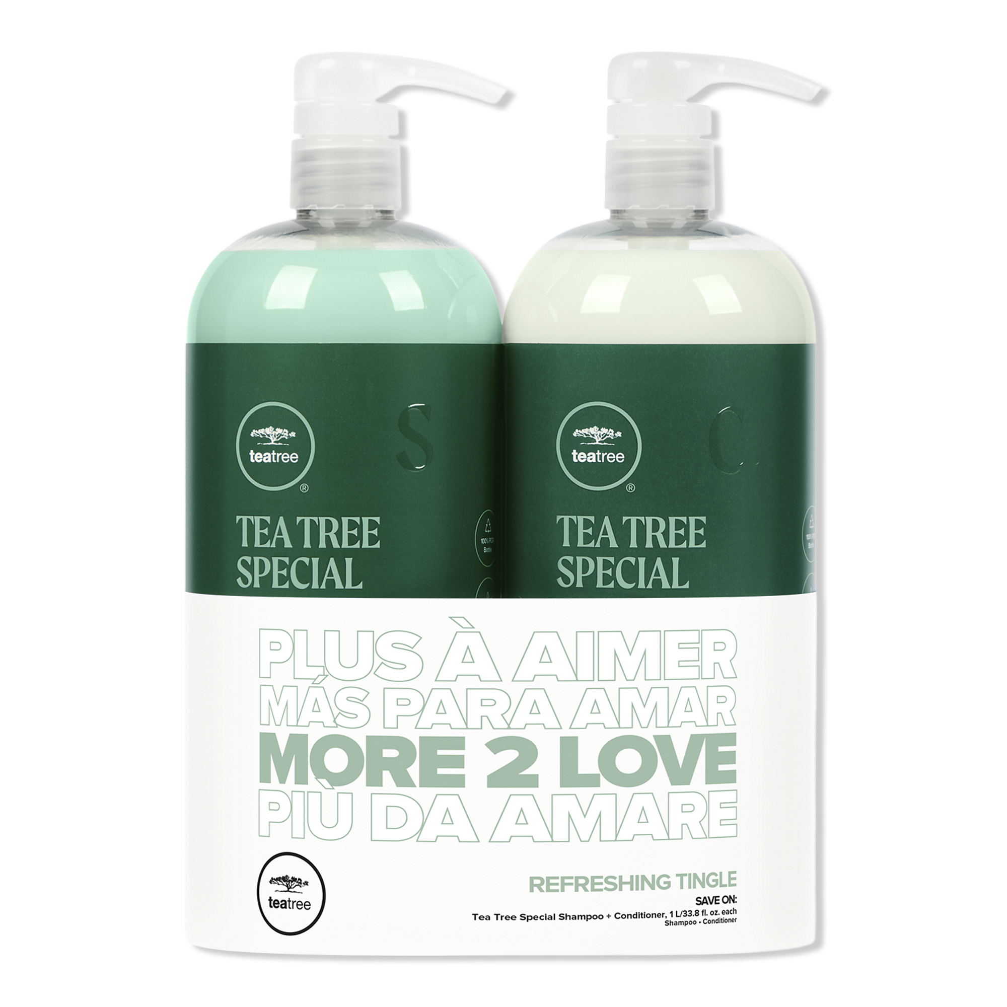 Paul Mitchell Tea Tree Special Refreshing Tingle Liter Set #1