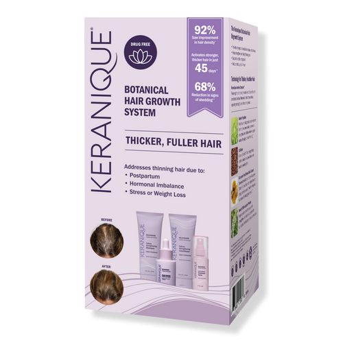 Keranique Botanical Hair Growth System for Thicker, Fuller Hair