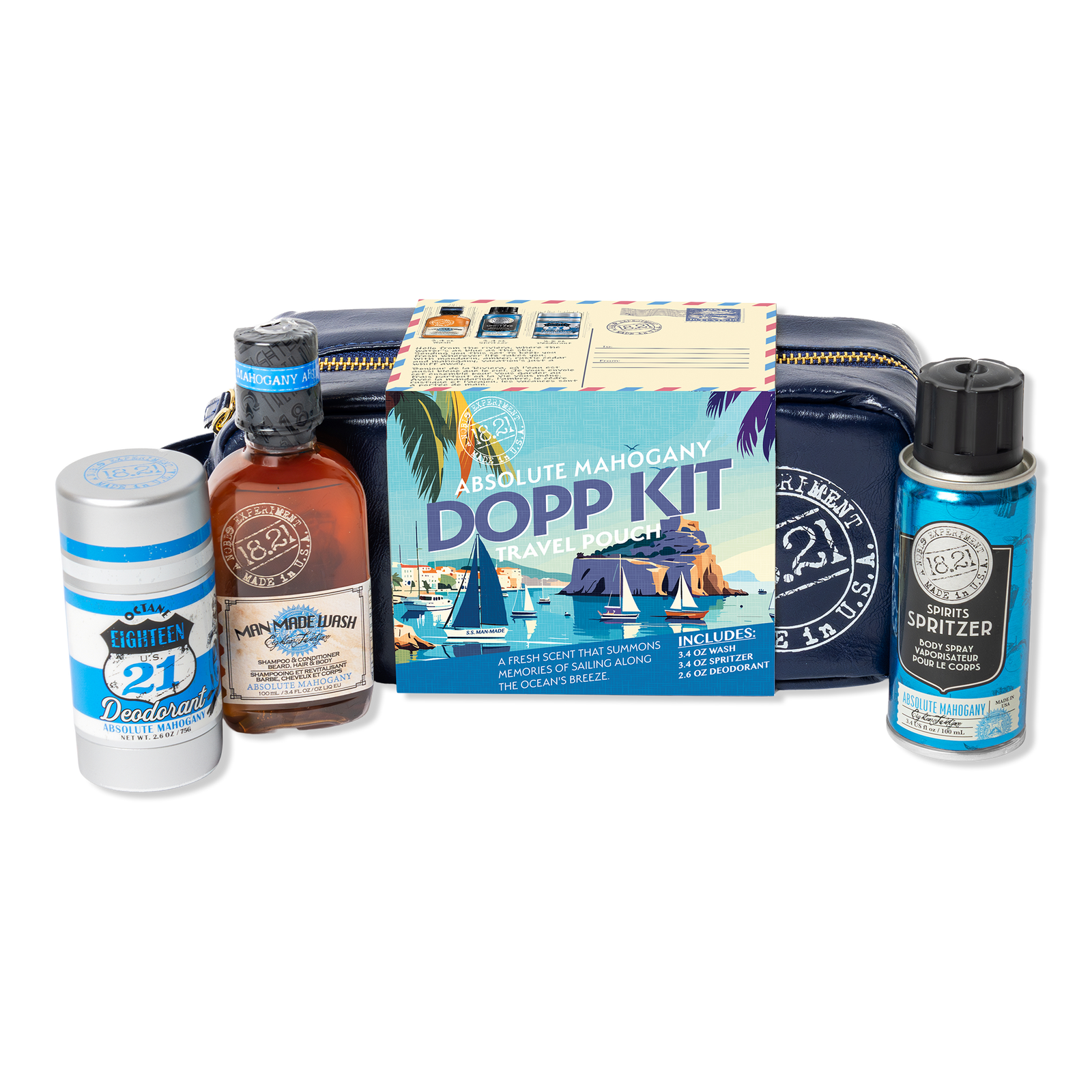 18.21 Man Made - Absolute Mahogany Dopp Kit Travel Pouch | Ulta Beauty