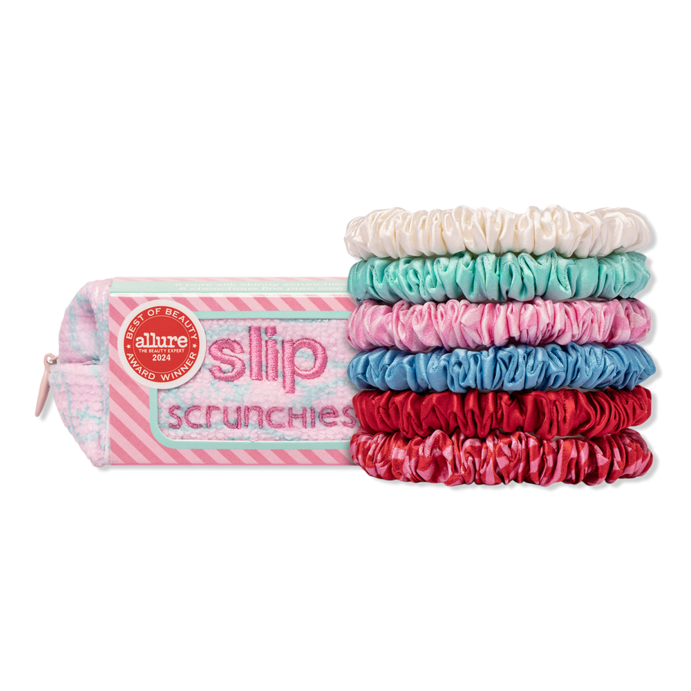 Slip Pure Silk Skinny Scrunchies 6 Pack