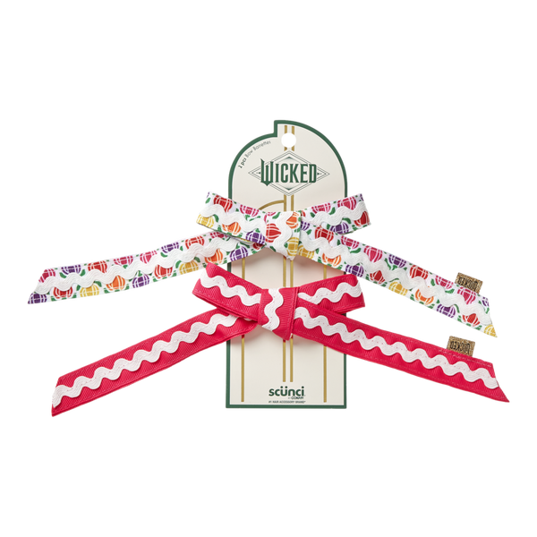 Scünci Wicked Munchkinland Skinny Bow Barrettes #2