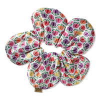 Wicked Munchkinland Printed Satin Flower Scrunchie