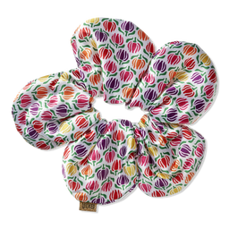 Scunci Wicked Munchkinland Printed Satin Flower Scrunchie