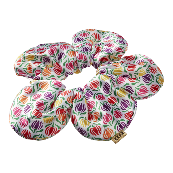 Scünci Wicked Munchkinland Printed Satin Flower Scrunchie #4