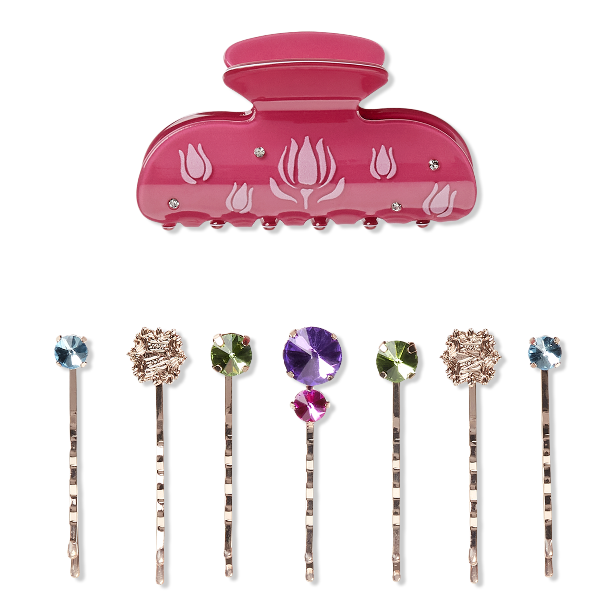 Scünci Wicked Munchkinland Claw Clip/Bobby Pins #1