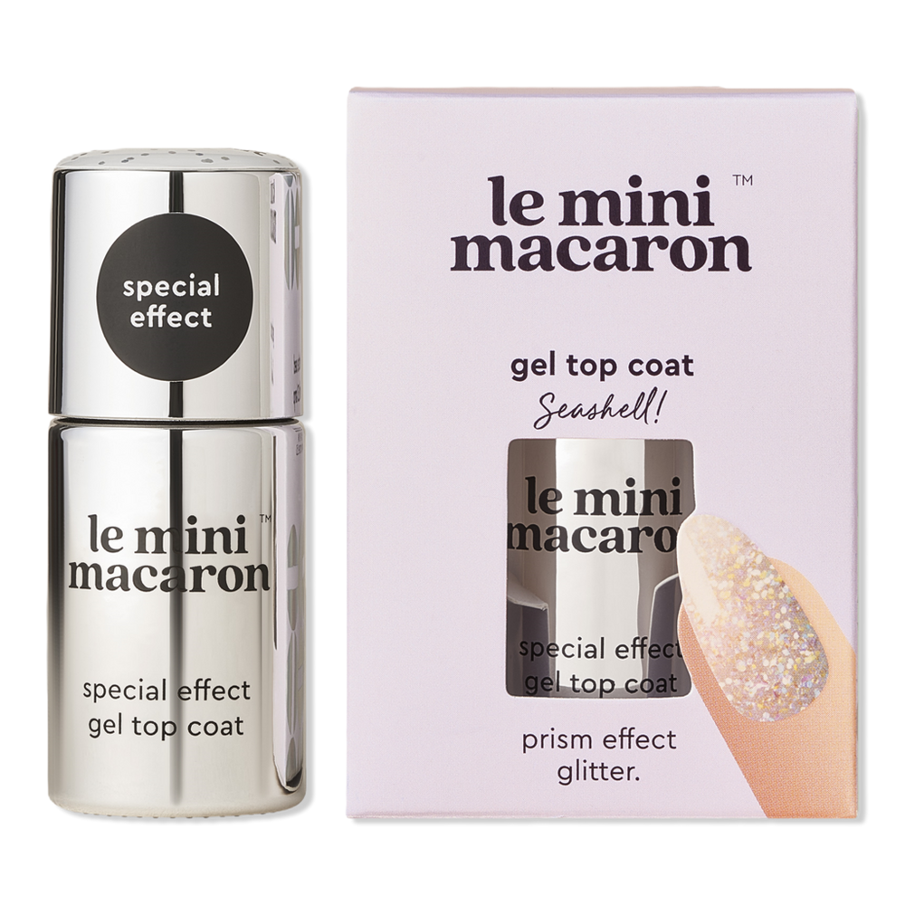 Le Mini Macaron Special Effect Gel Top Coat - Seashell