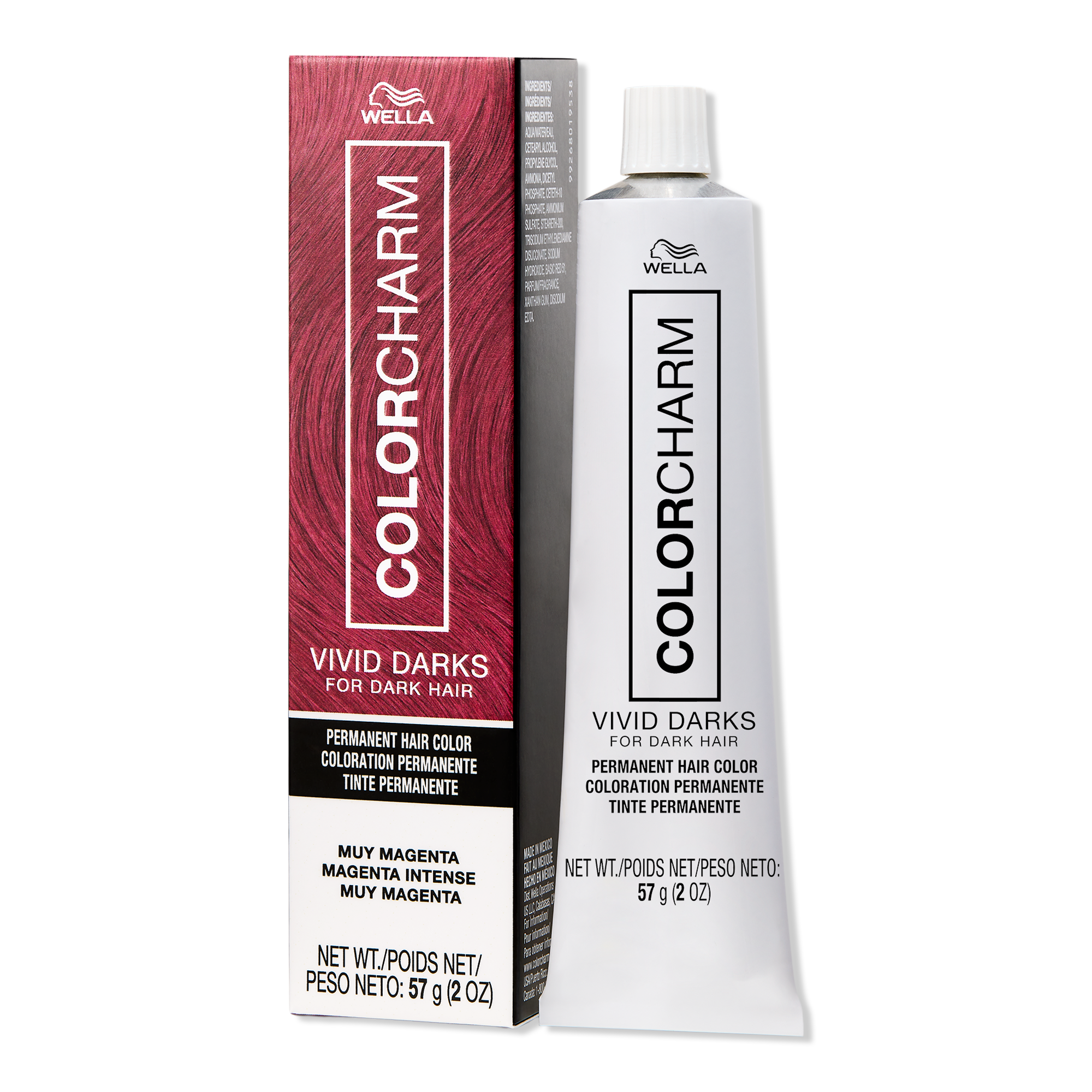 Wella Colorcharm Vivid Darks Permanent Cream Hair Color #1
