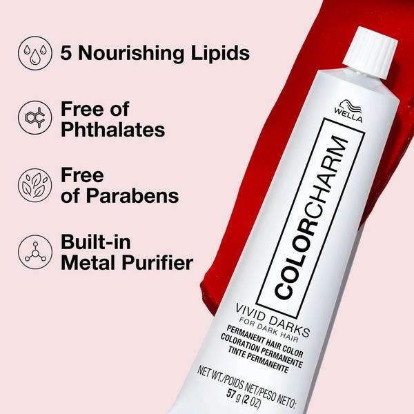 Wella Colorcharm Vivid Darks Permanent Cream Hair Color #4