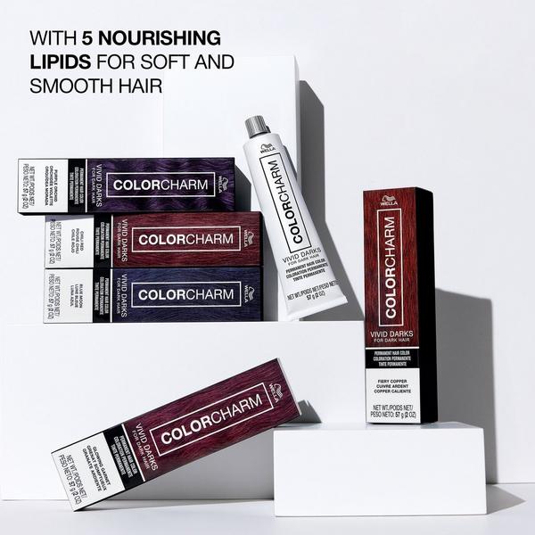 Wella Colorcharm Vivid Darks Permanent Cream Hair Color #6