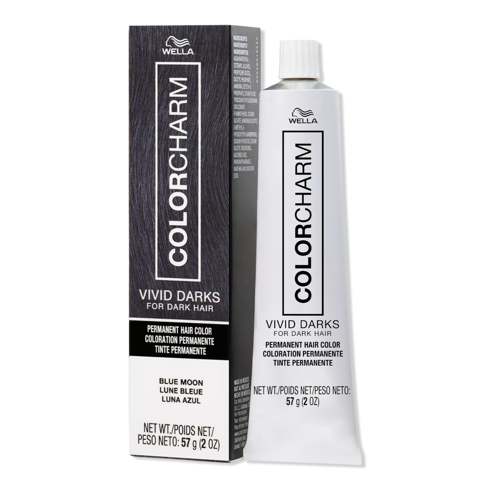 Wella Colorcharm Vivid Darks Permanent Cream Hair Color - Blue Moon In Blue