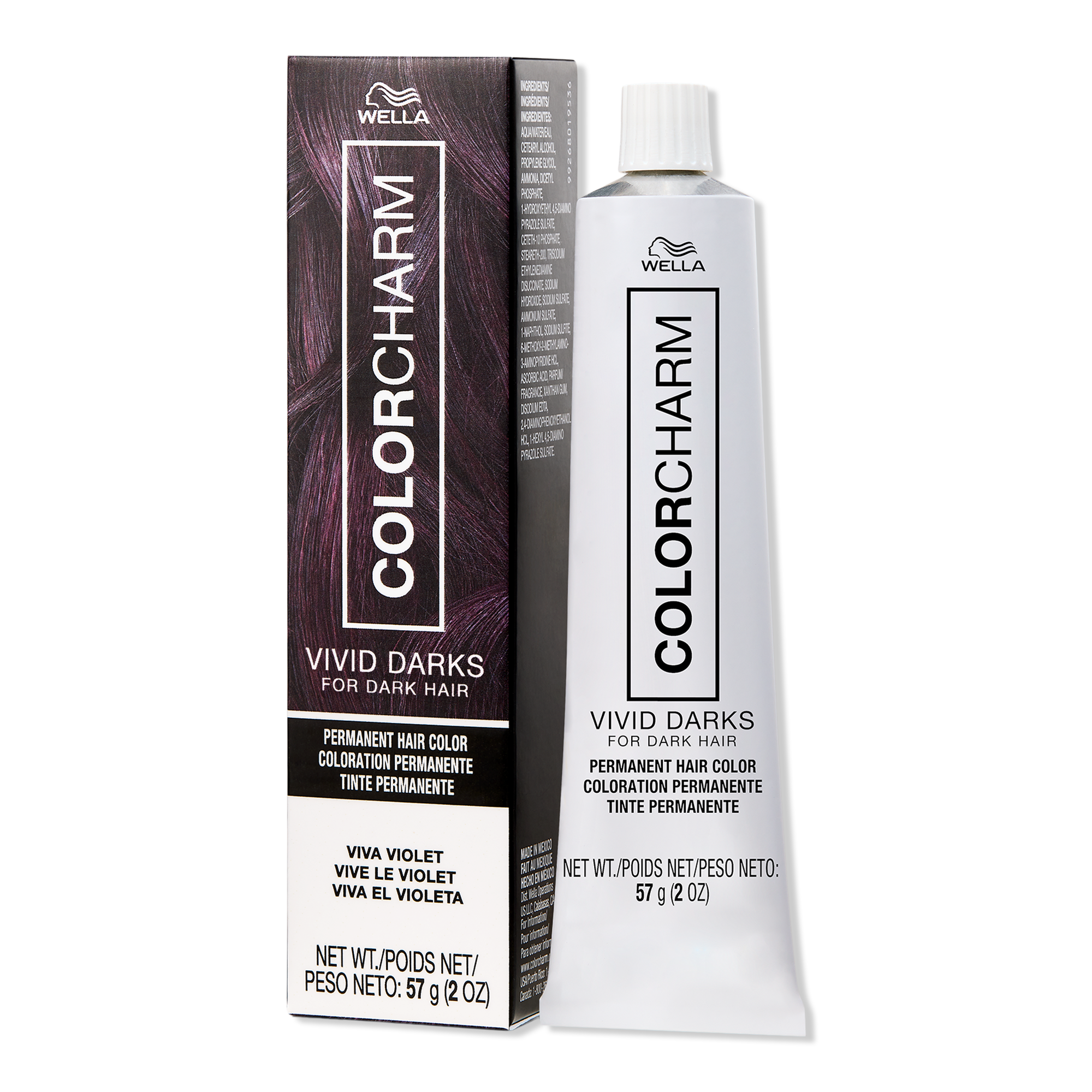 Wella Colorcharm Vivid Darks Permanent Cream Hair Color #1