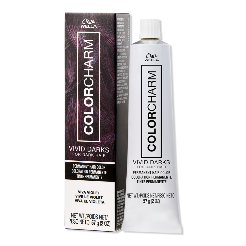 Wella Colorcharm Vivid Darks Permanent Cream Hair Color - Viva Violet