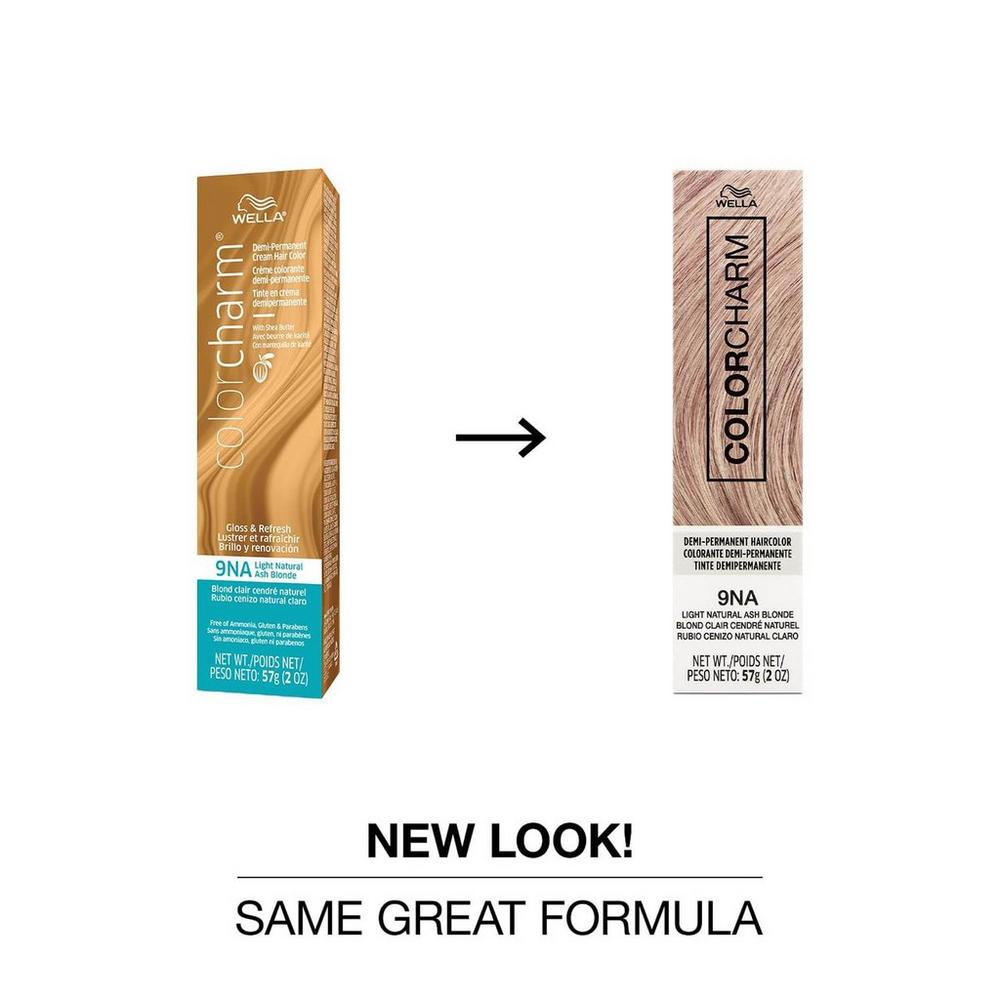 Colorcharm Demi-Permanent Cream Hair Color - 9NA Light Natural Ash Blonde