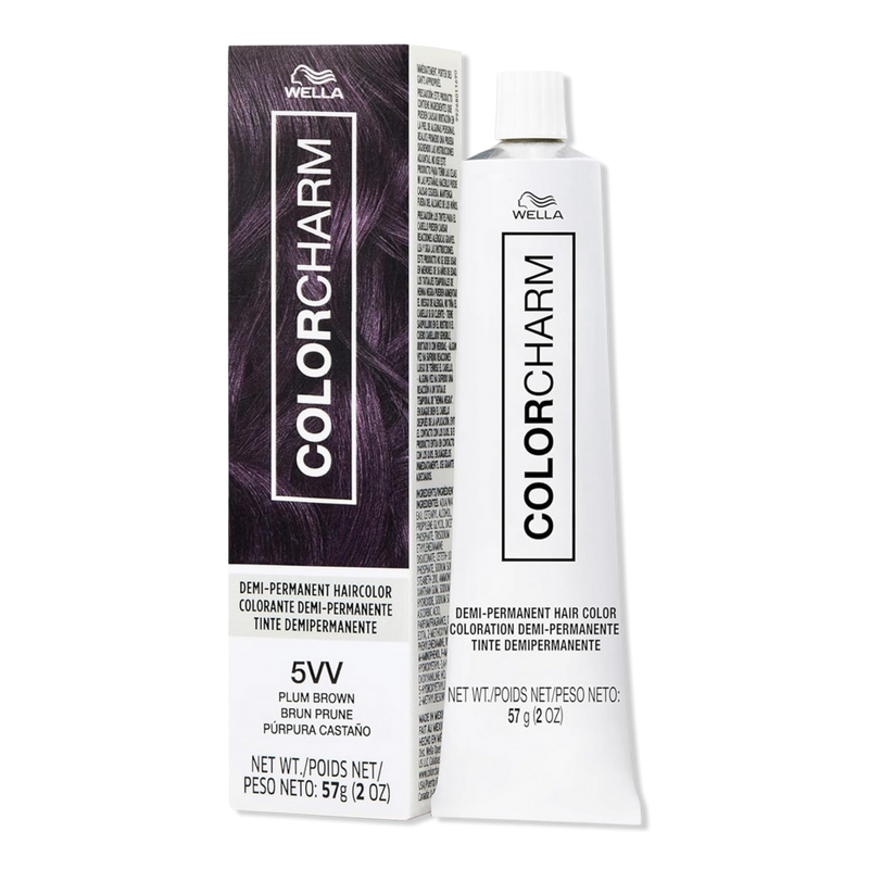 Wella - 5VV Plum Brown Colorcharm Demi-Permanent Cream Hair Color