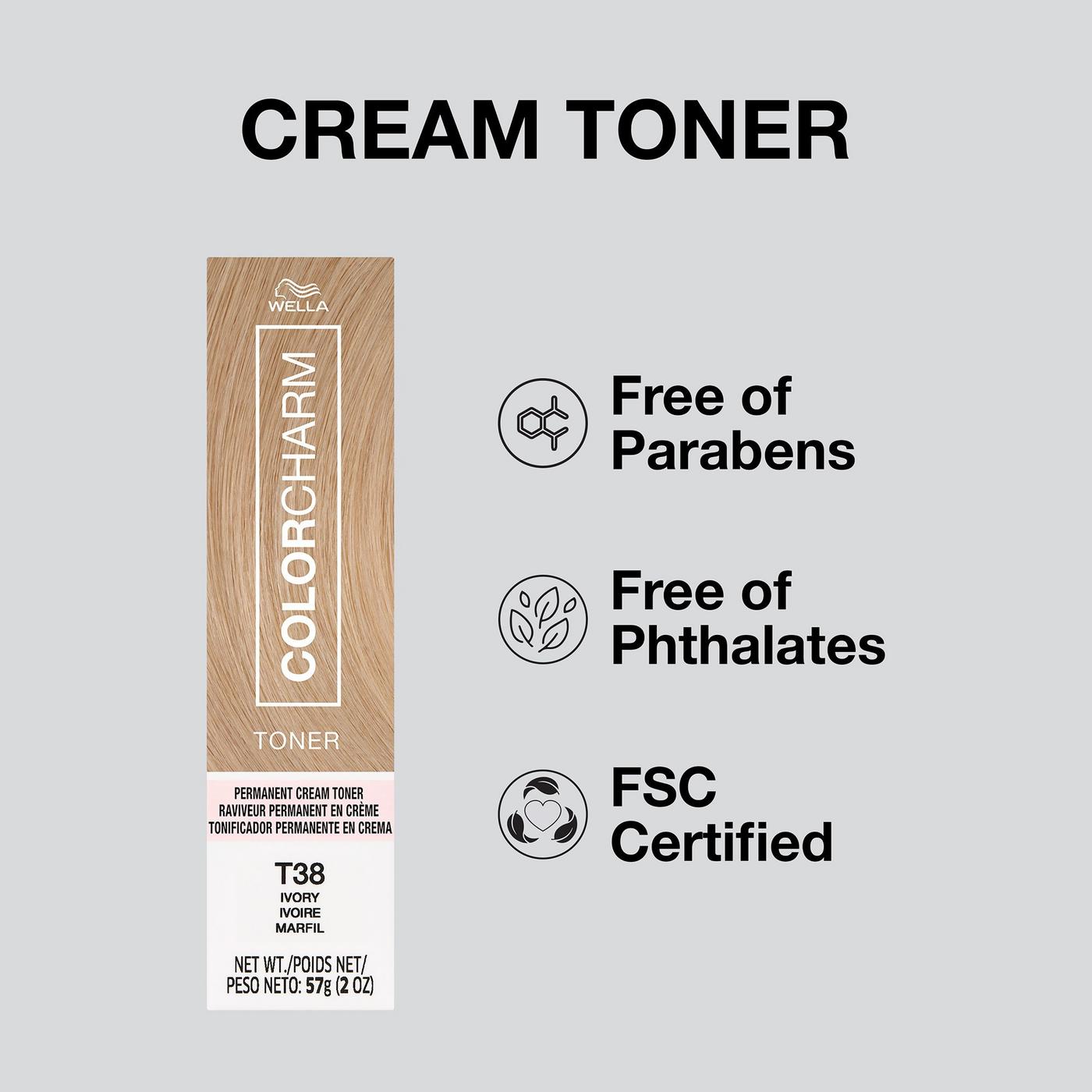 Colorcharm Permanent Crème Toner - T38 Ivory