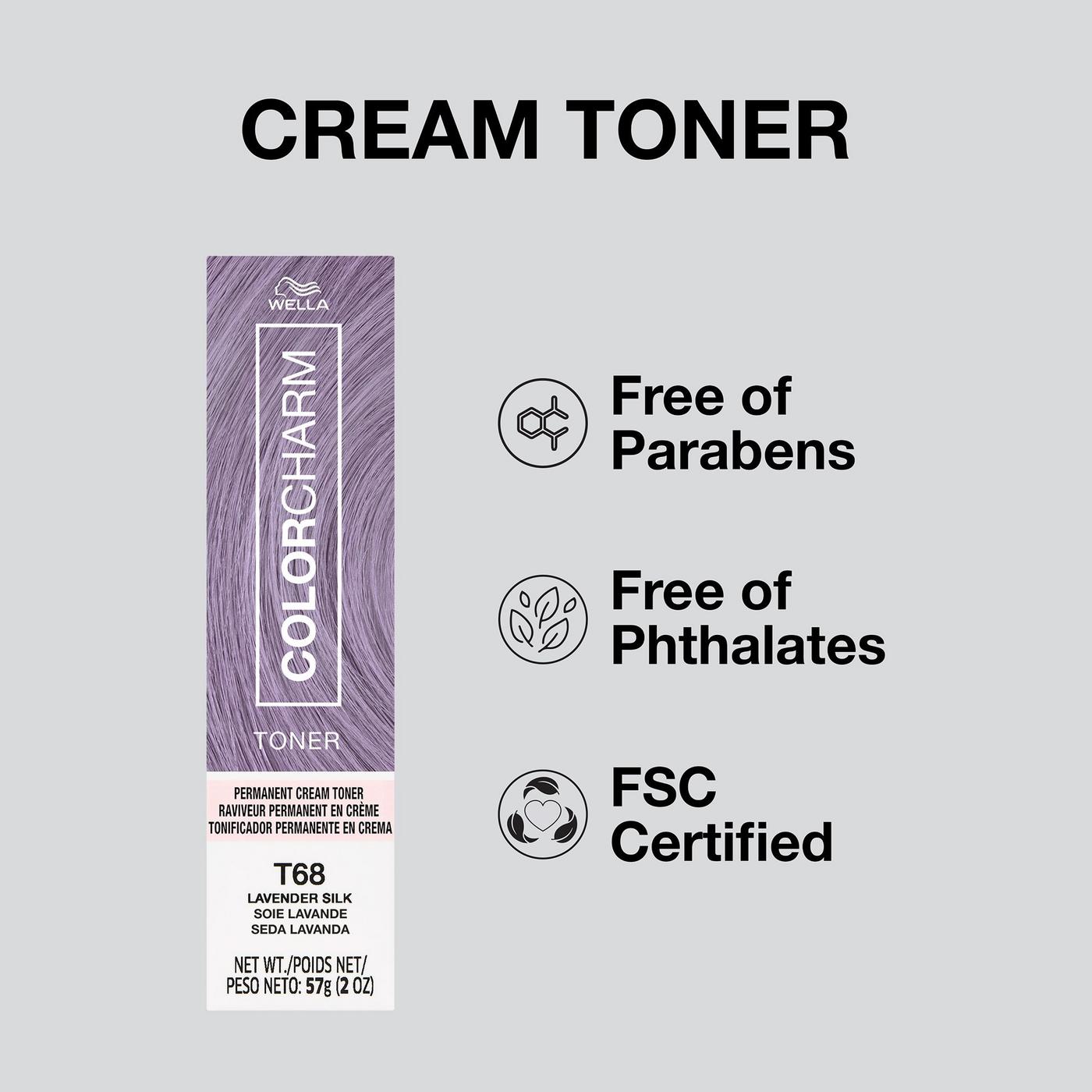 Colorcharm Permanent Crème Toner - T68 Lavendar Silk
