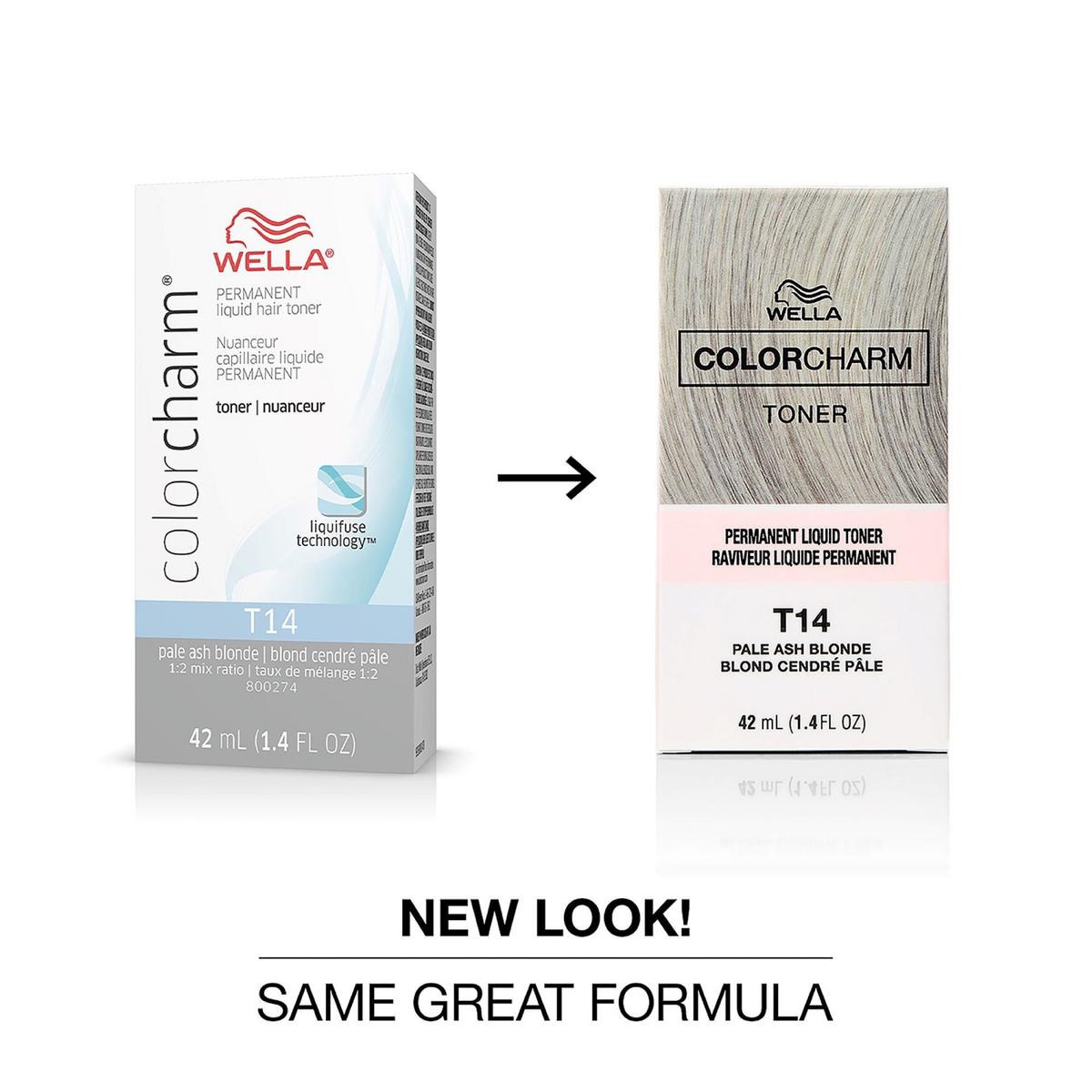 Colorcharm Permanent Liquid Hair Toner - T14 Pale Ash Blonde