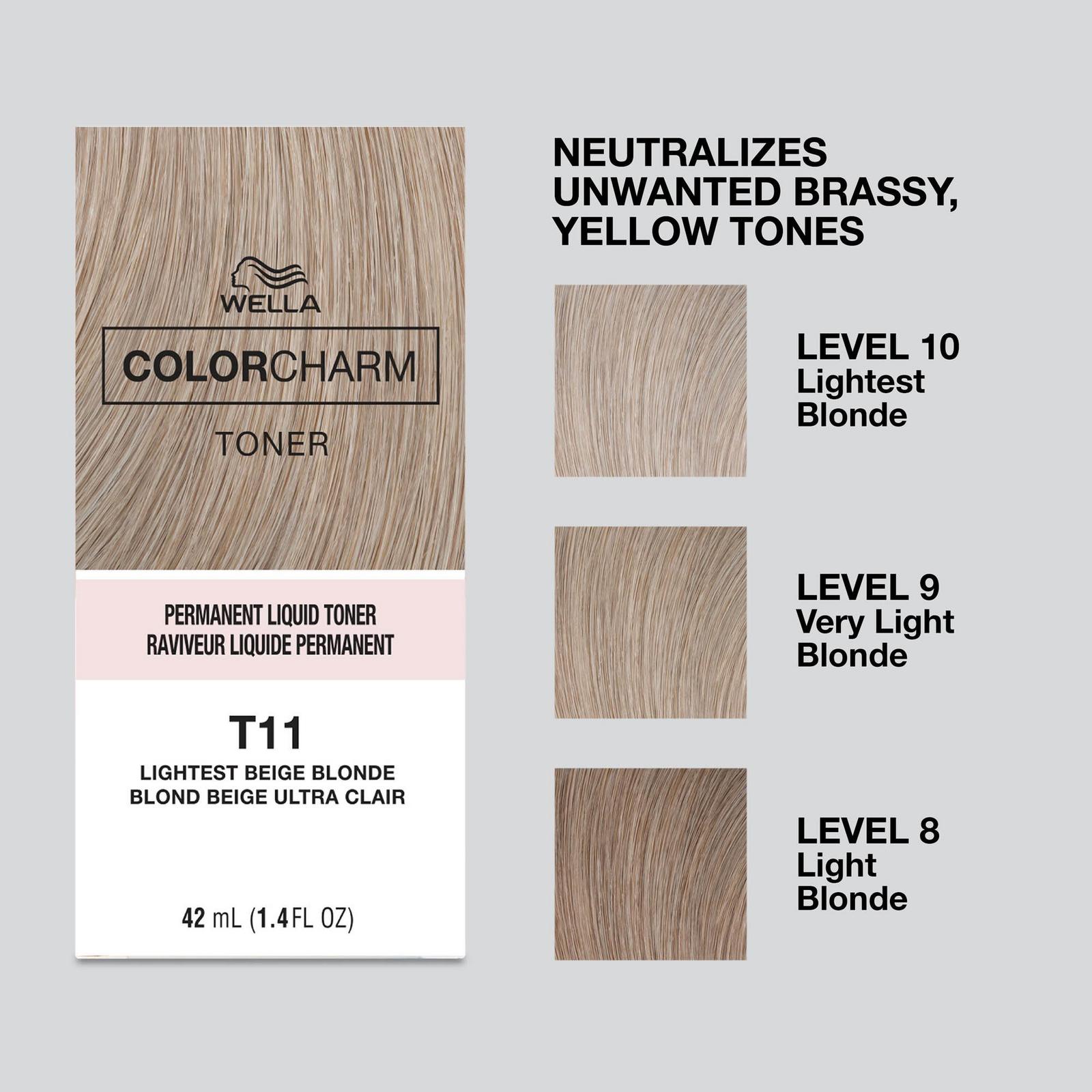 Colorcharm Permanent Liquid Hair Toner - T11 Lightest Beige Blonde