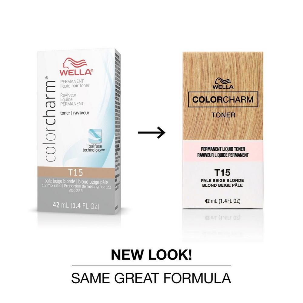 Colorcharm Permanent Liquid Hair Toner - T15 Pale Beige Blonde