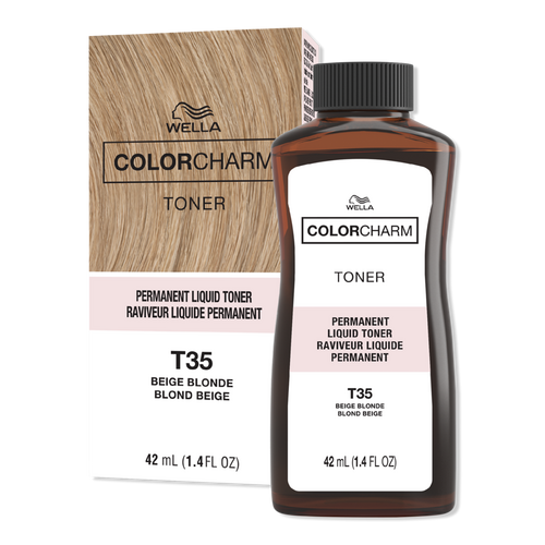 Wella - T35 Beige Blonde Colorcharm Permanent Liquid Hair Toner | Ulta ...
