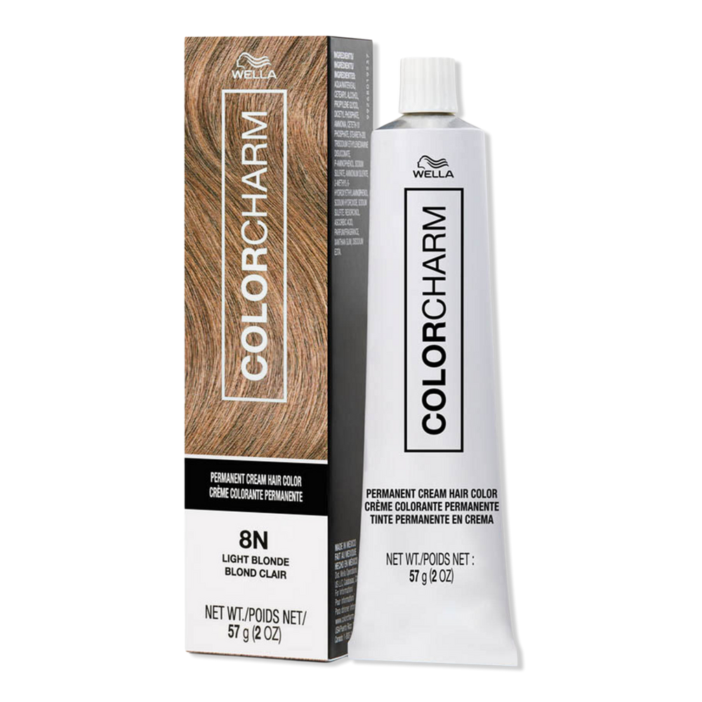 Wella Colorcharm Permanent Cream Hair Color - 8n Light Blond