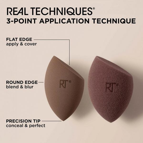 Real Techniques New Nudes 2.0 Bare Finish Makeup Sponge Duo #3
