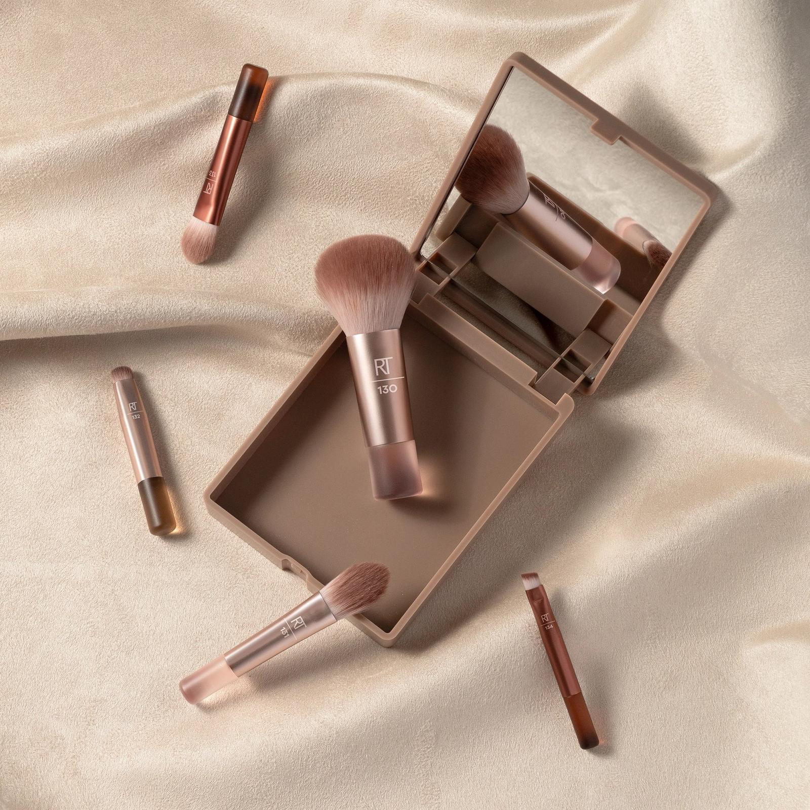 New Nudes 2.0 On-The-Glow Mini Brush Set + Mirrored Compact