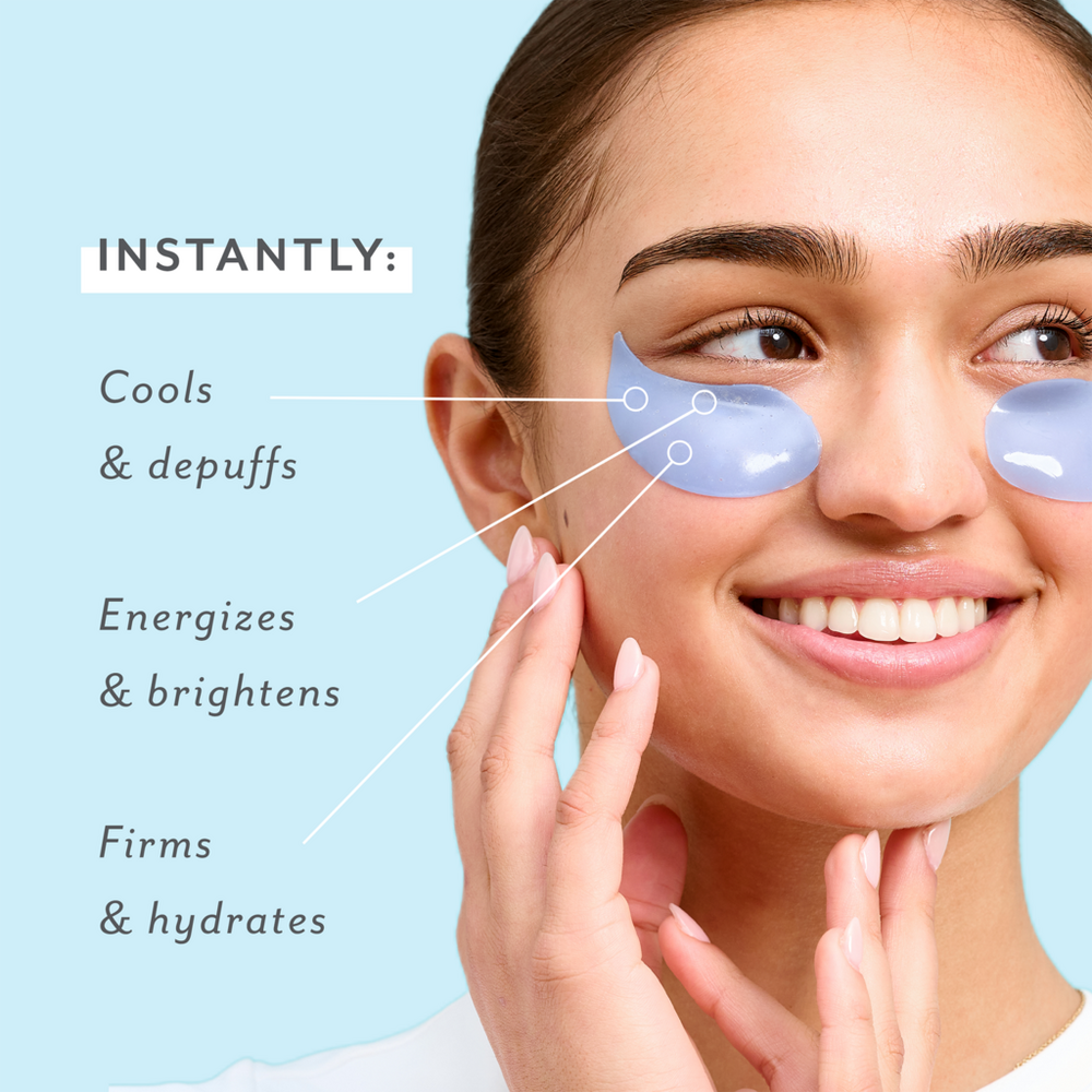 Serve Chilled On Ice Cooling & Firming Under Eye Gel Patches - 15 pair
