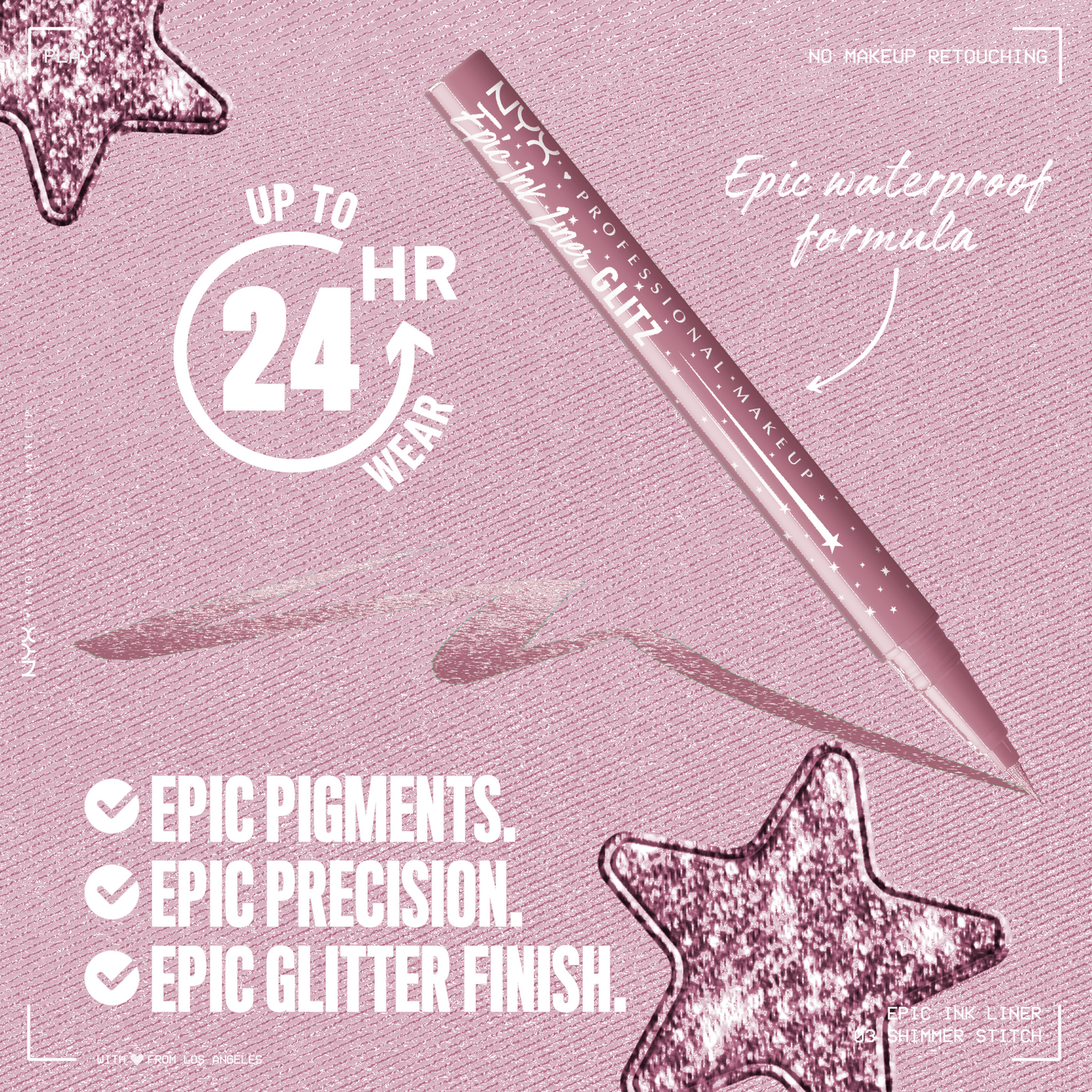 Epic Ink Glitz Waterproof Liquid Eyeliner - Shimmer Stitch