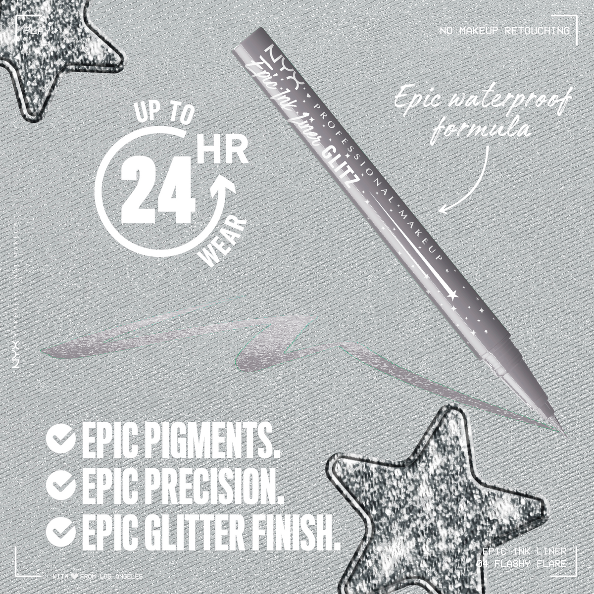 Epic Ink Glitz Waterproof Liquid Eyeliner - Flashy Flare