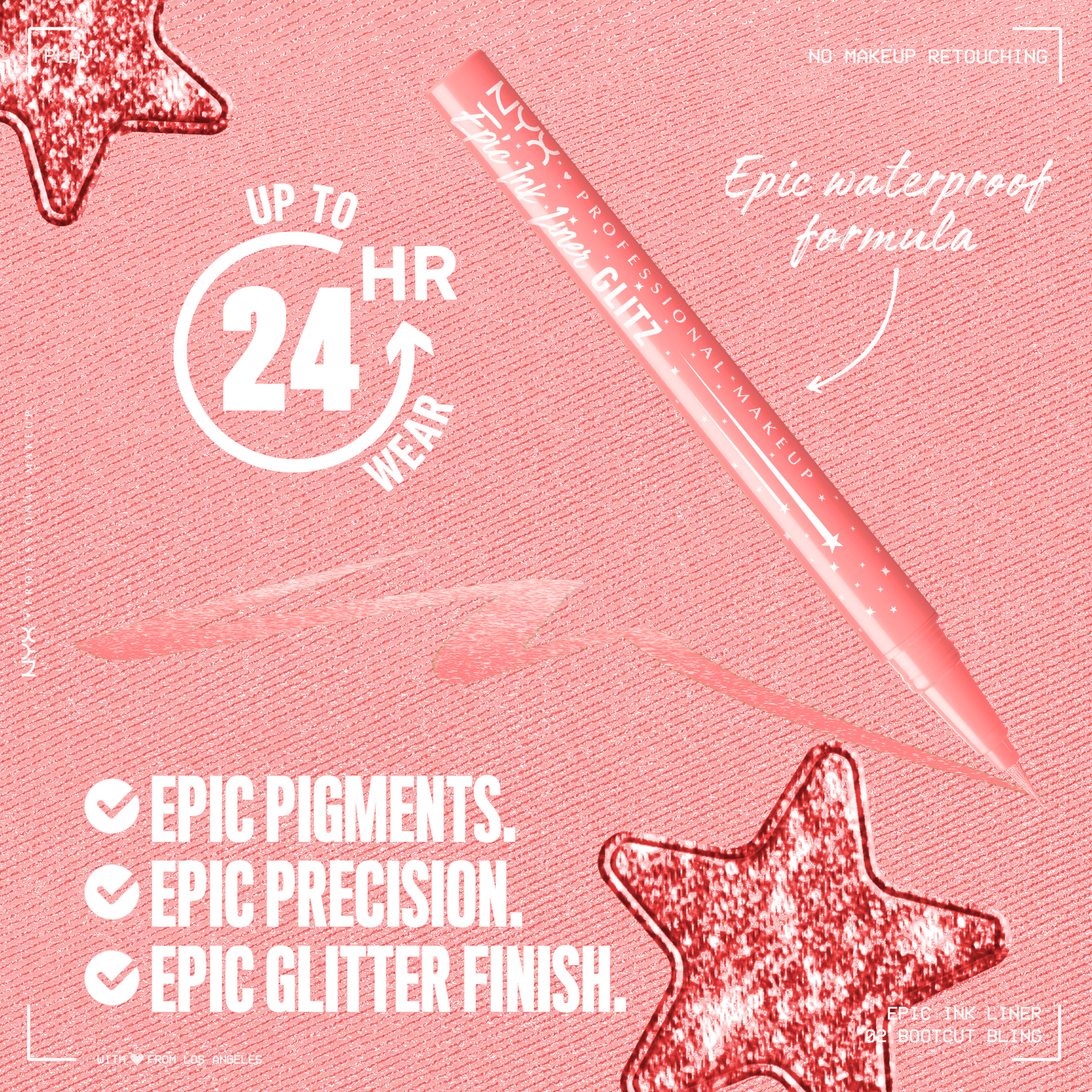 Epic Ink Glitz Waterproof Liquid Eyeliner - Bootcut Bling