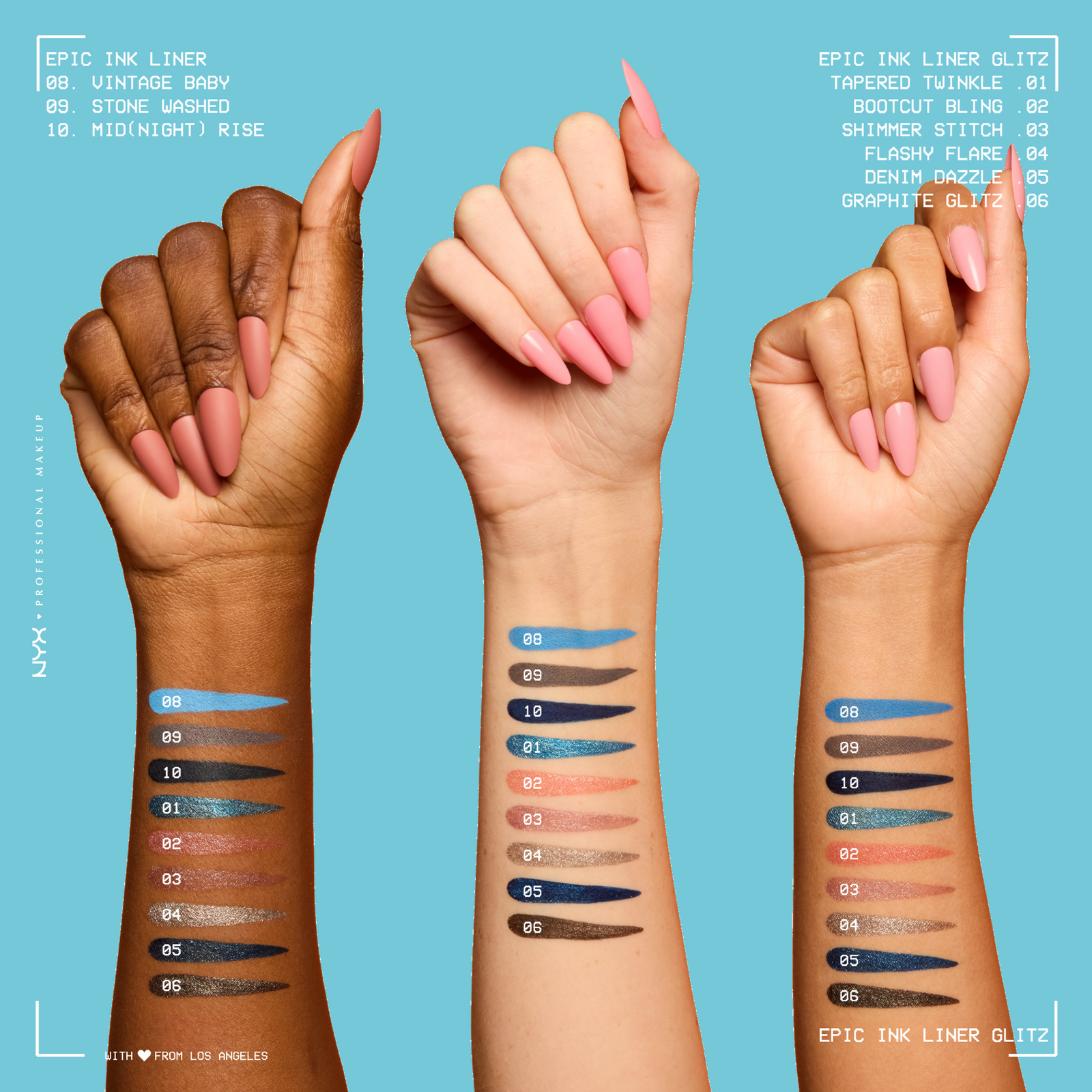 Epic Ink Glitz Waterproof Liquid Eyeliner - Flashy Flare