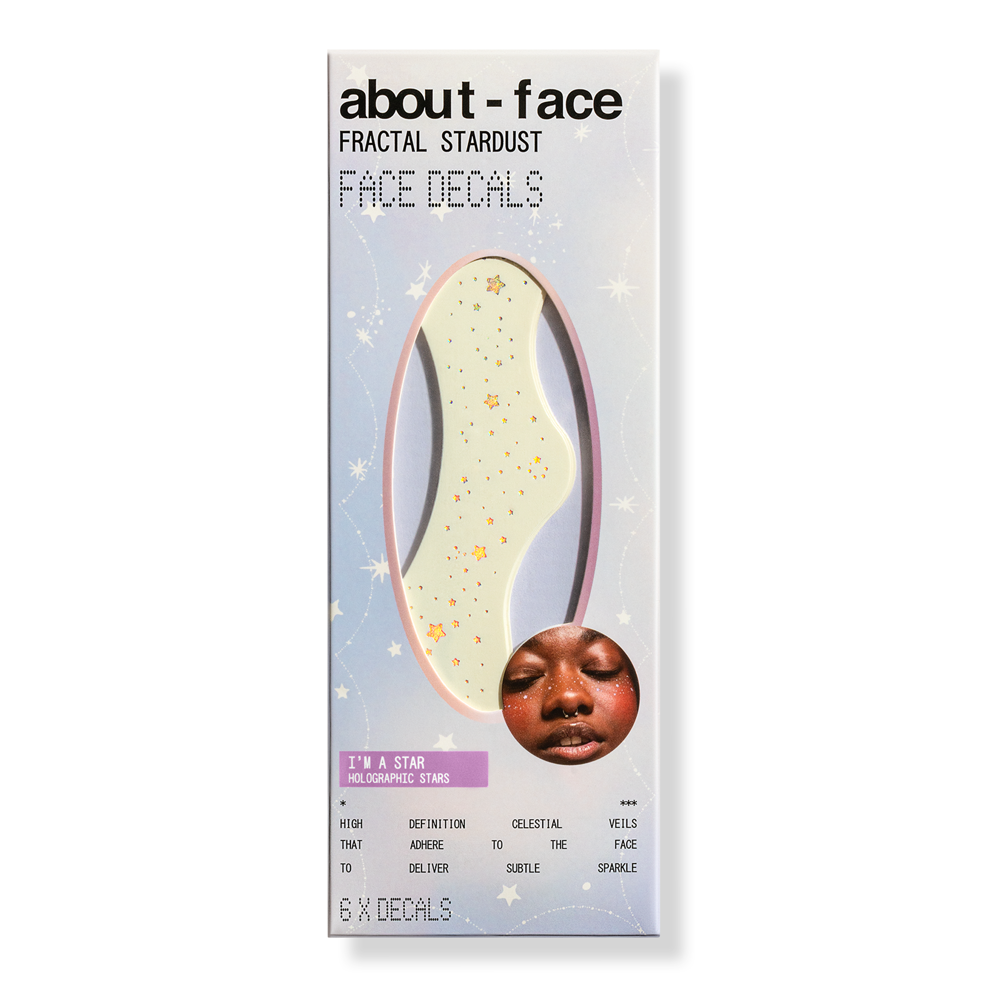 about-face Fractal Stardust Face Decals - I'm A Star #1