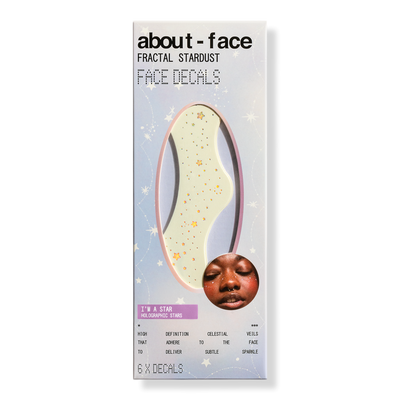 about-face Fractal Stardust Face Decals - I'm A Star