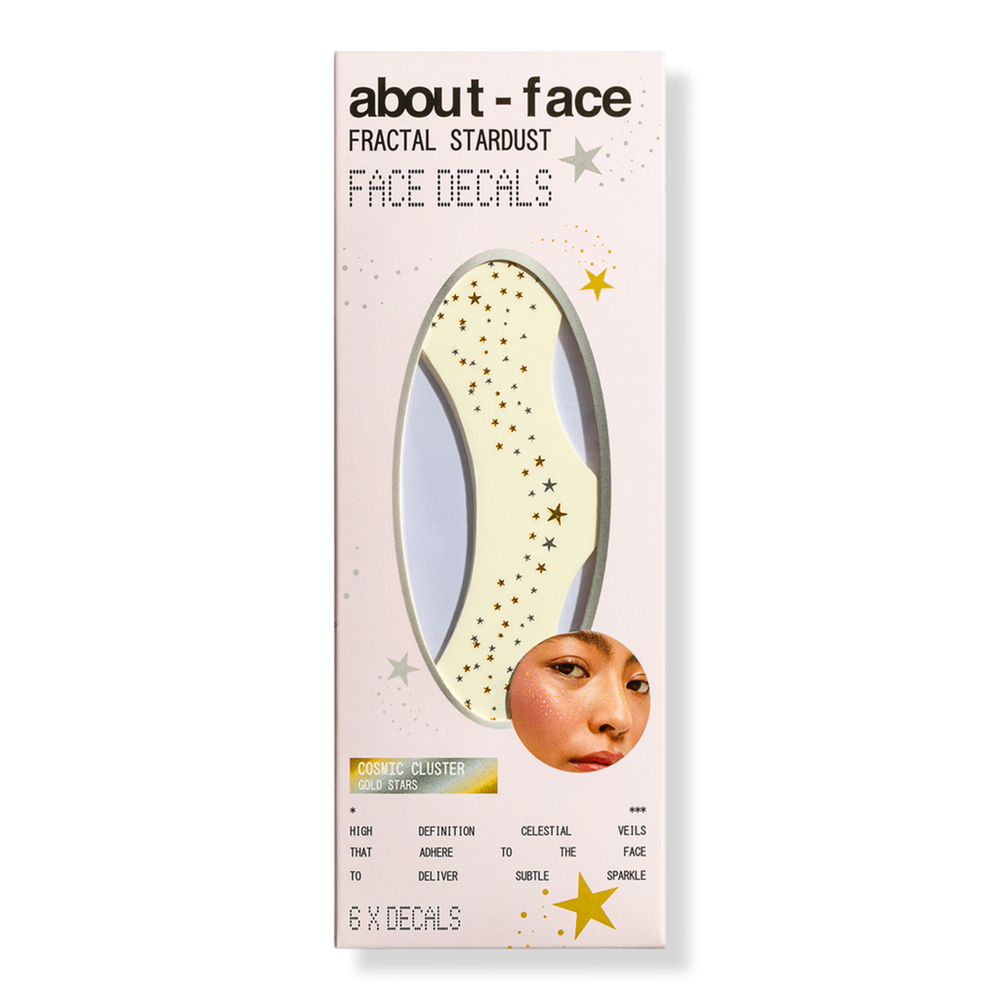 About-face Fractal Stardust Face Decals - Cosmic Cluster