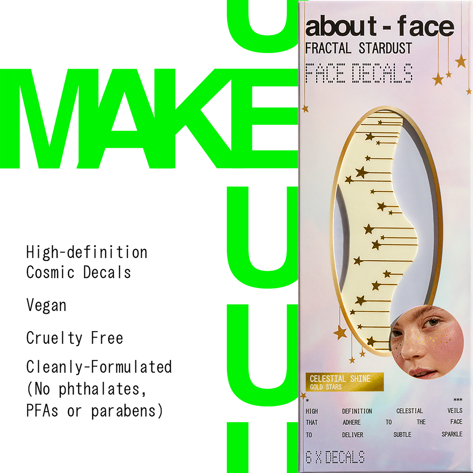 Fractal Stardust Face Decals - Celestial Shine