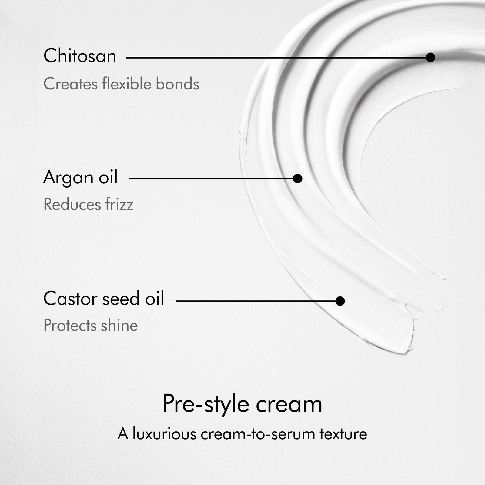 Chitosan Pre-styling Hair Cream for Flexible Hold - Curly to Coily Hair, Rich Conditioning