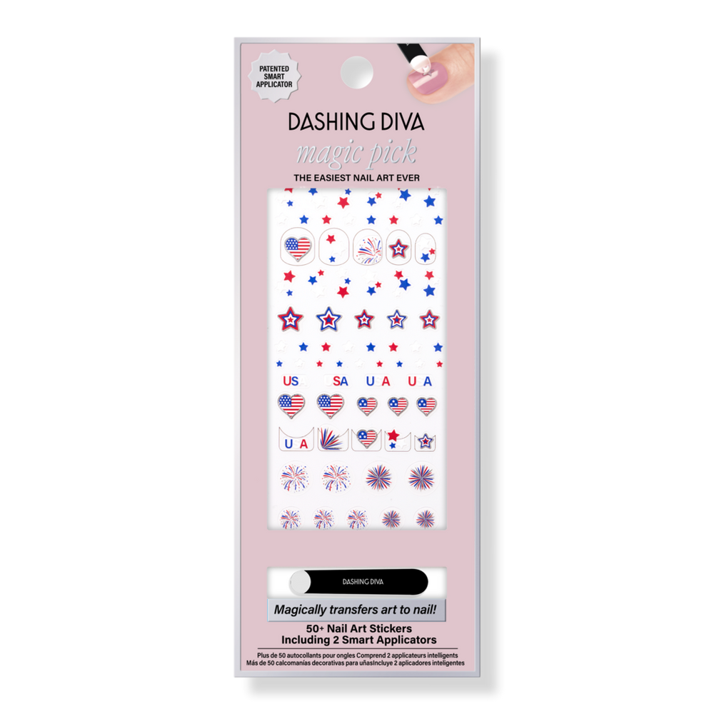Dashing Diva Firework City Magic Pick Nail Art Stickers