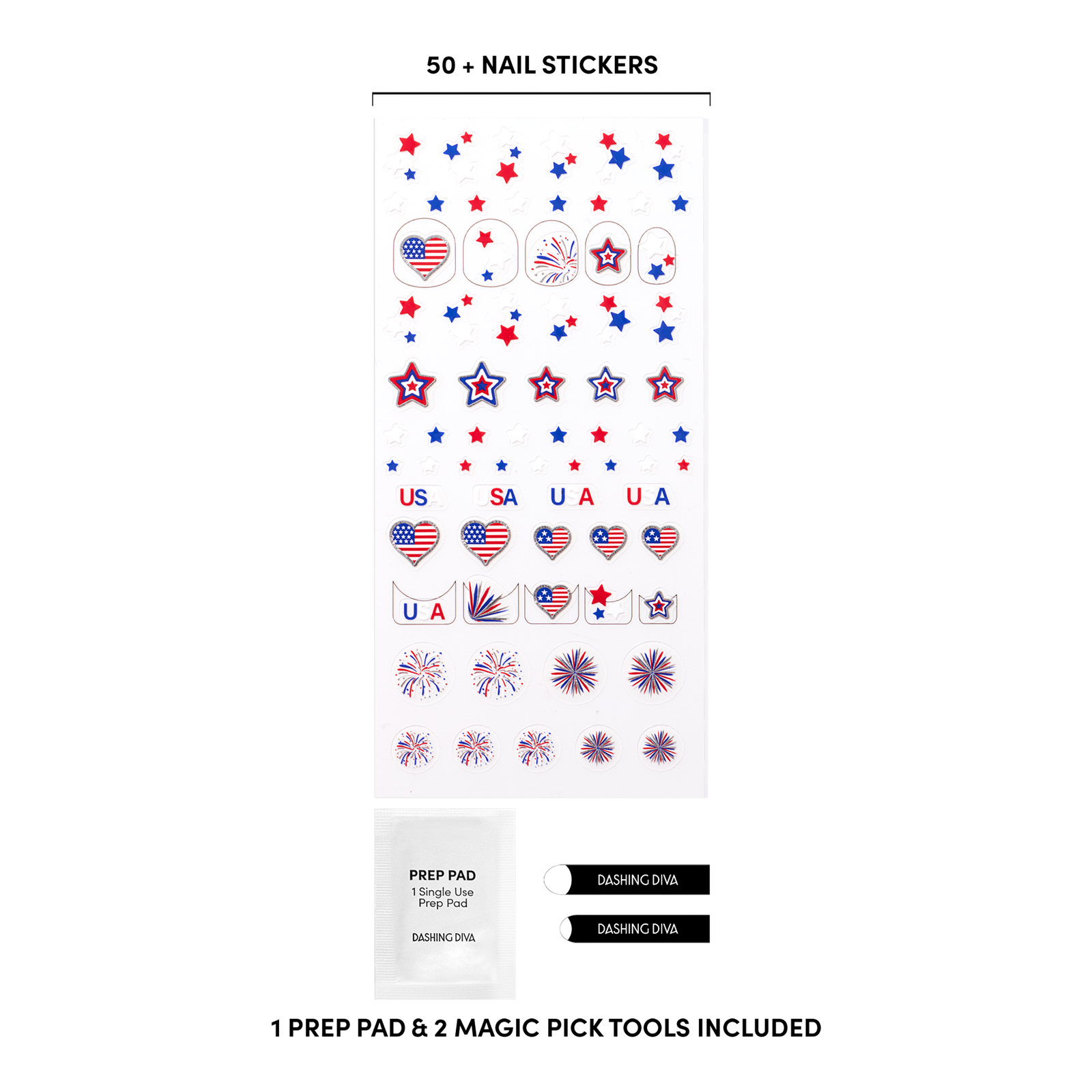 Firework City Magic Pick Nail Art Stickers