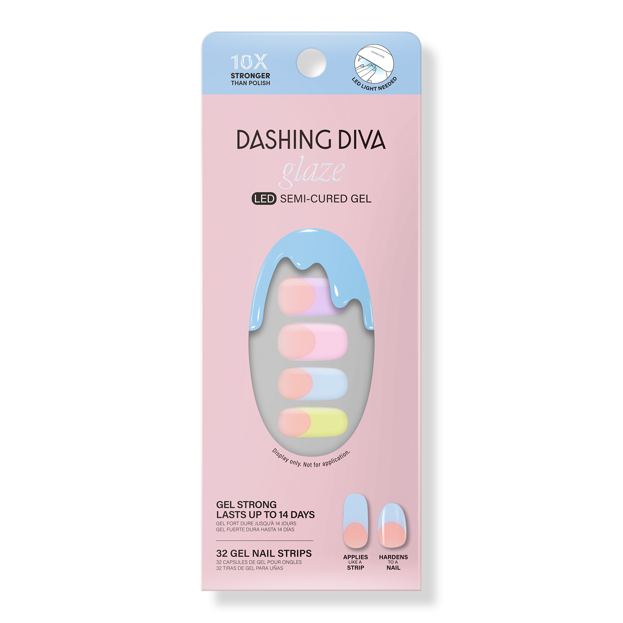 Dashing Diva Glaze Semi-Cured Gel Art #1