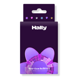 HALLY Gem Pen Hair Hearts, Stars, and Flowers Refill Set