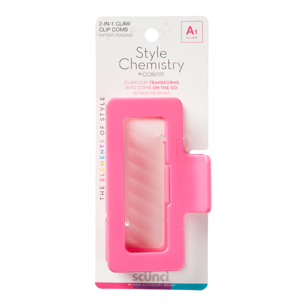 Scünci Style Chmistry Rectangle Claw Clip Comb #2