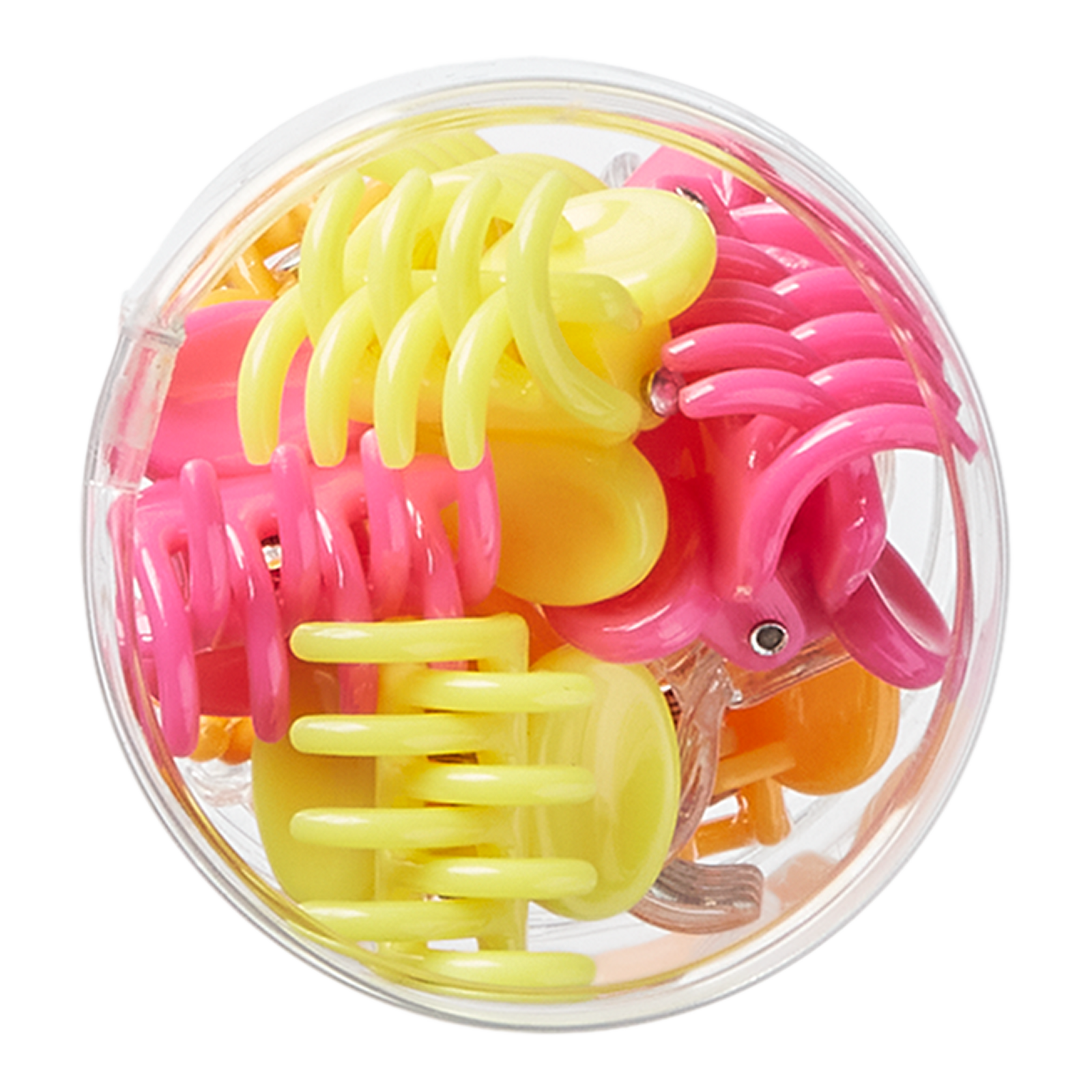 Style Chemistry Mini Claw Clips in Cylinder - Pink/Orange/Yellow/Clear