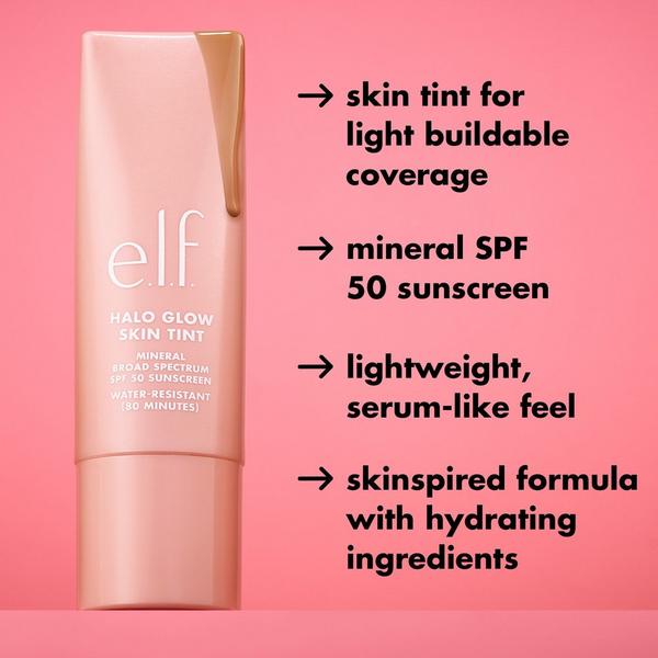 e.l.f. Cosmetics Halo Glow Skin Tint Mineral SPF 50 #7
