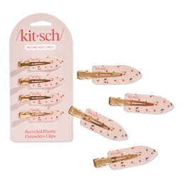 Kitsch Creaseless Clips 4 Piece Set - Cherry Print