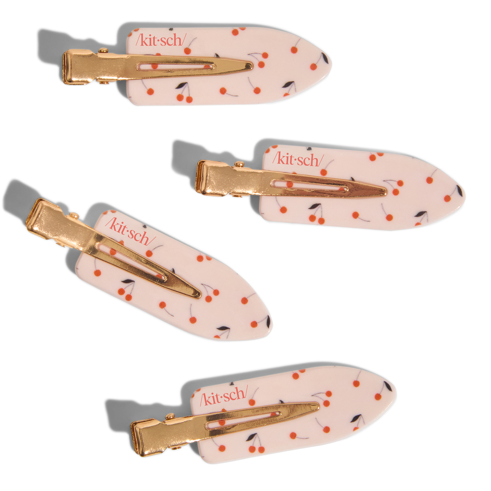 Creaseless Clips 4 Piece Set - Cherry Print