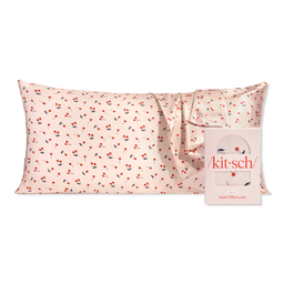 Kitsch Satin King Pillowcase - Cherry Print