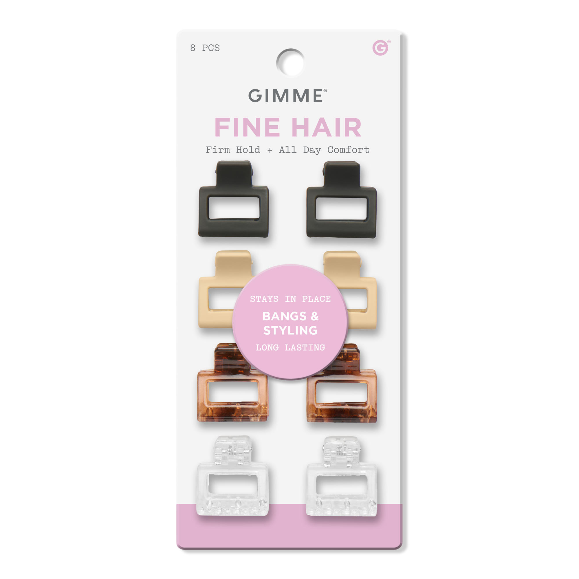 GIMME beauty Small Square Claw Clip for Fine Hair #1