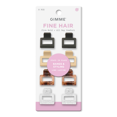 GIMME beauty Small Square Claw Clip for Fine Hair